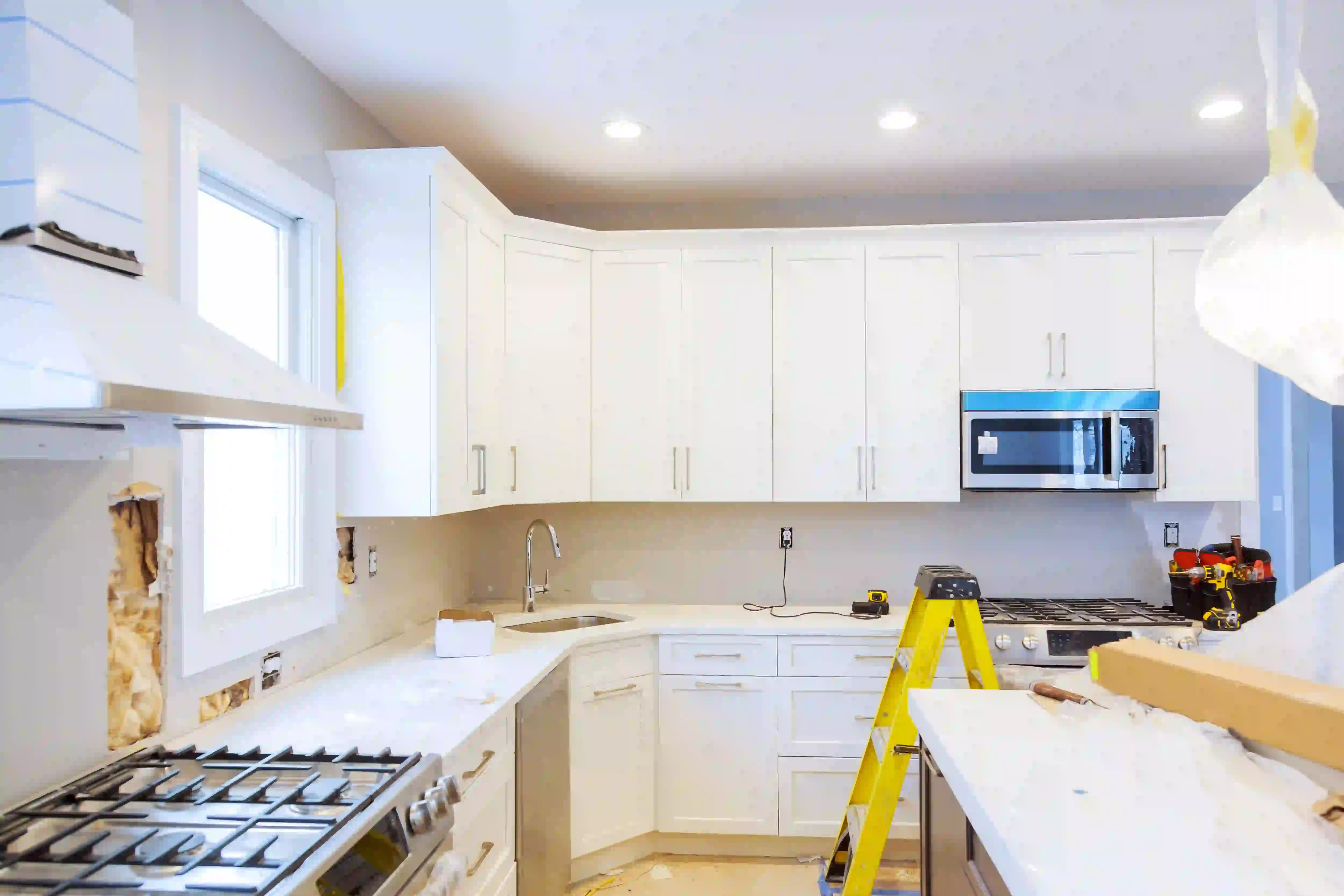 Modern white kitchen remodel