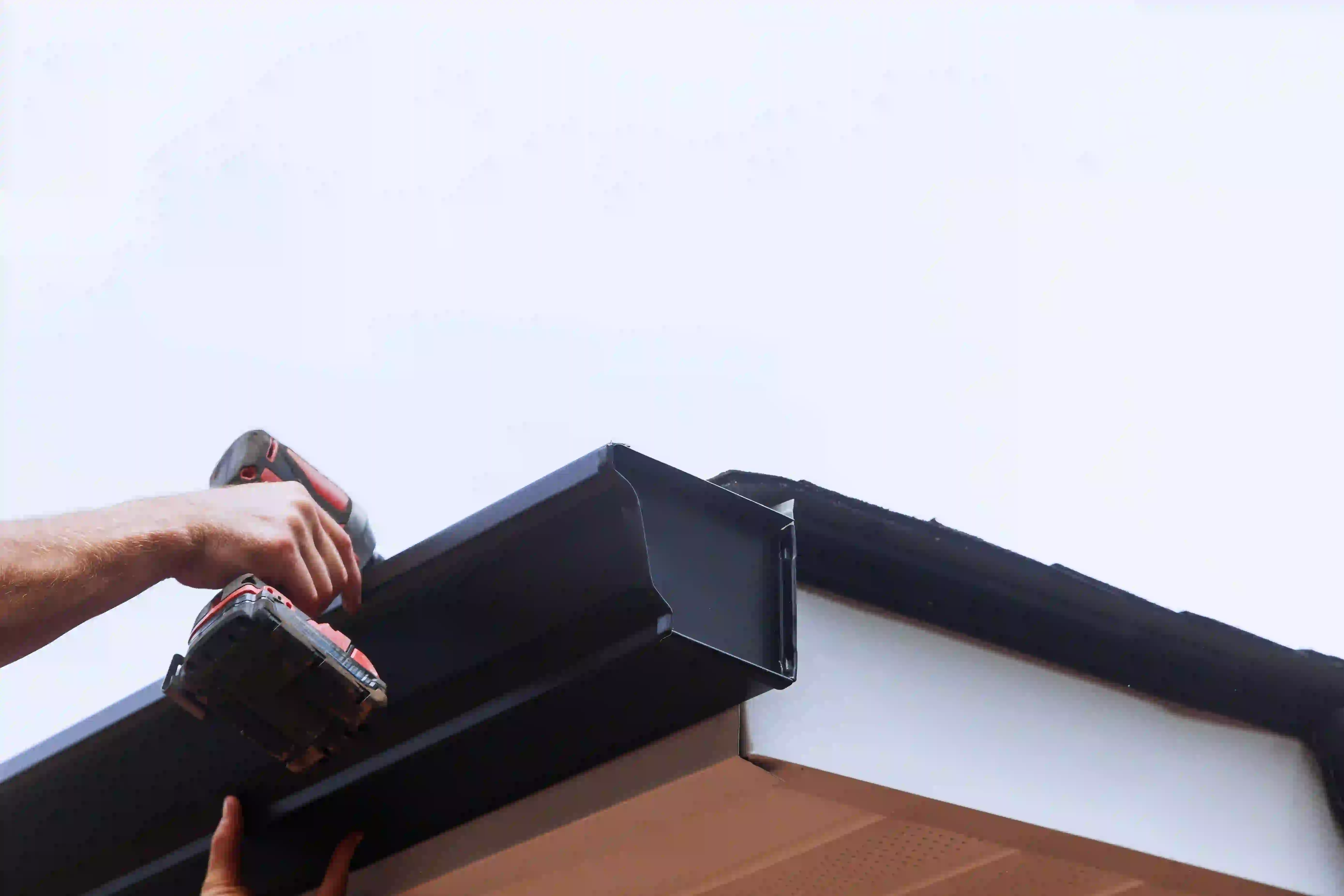 Rain gutter installation